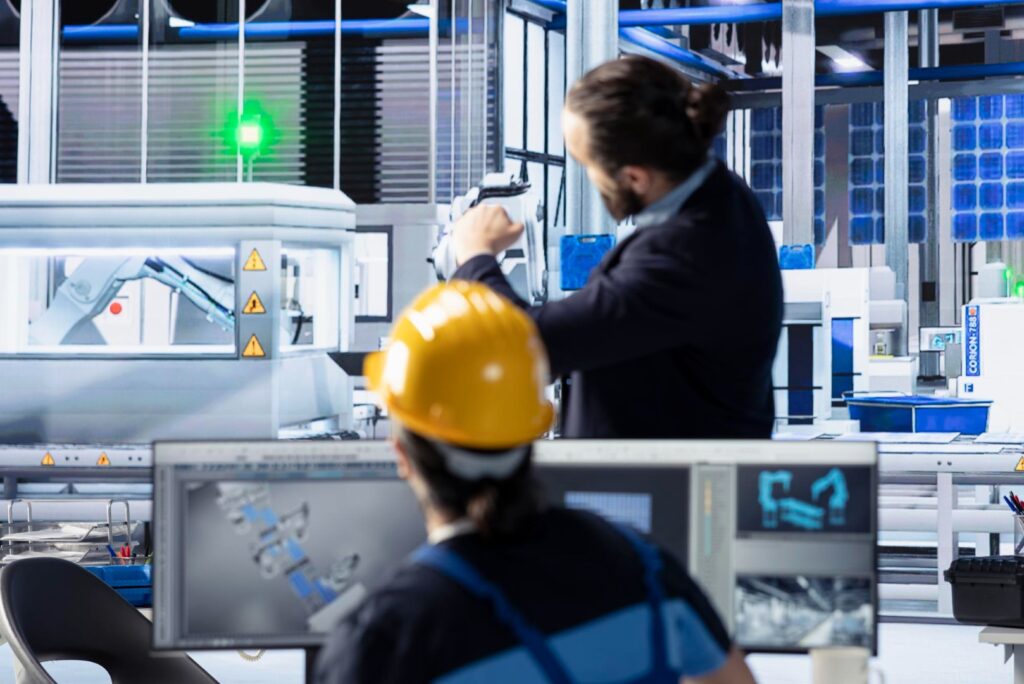 Système d’IA détectant des défauts sur ligne de production.